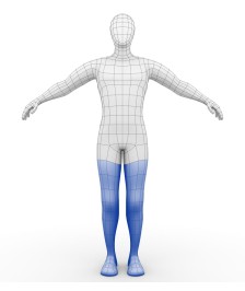 AquaSkin® demi-jambe - S - circonférence 25-35 cm / longueur 53 cm